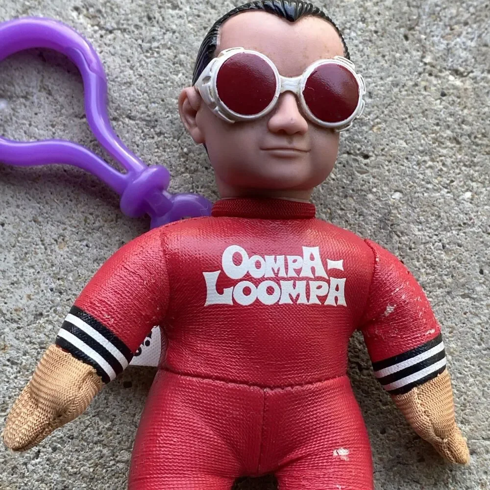 Wendy's Kids Meal Toy Oompa Loompa Keychain Doll Charlie & The Chocolate Factory